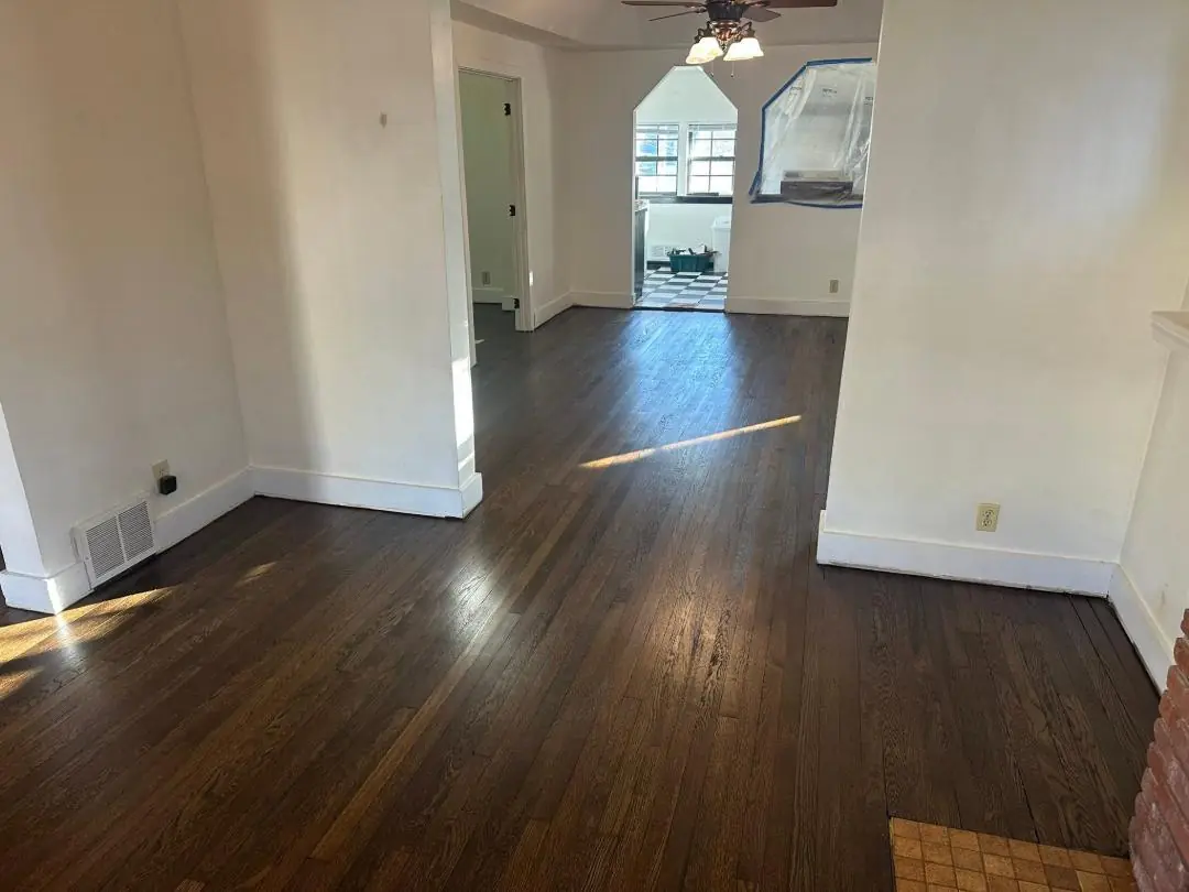 Hardwood flooring installed in a Kansas City home